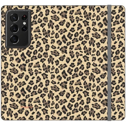 Galaxy S21 Ultra Animal Print Leopard Wallet Phone Case - The Urban Flair