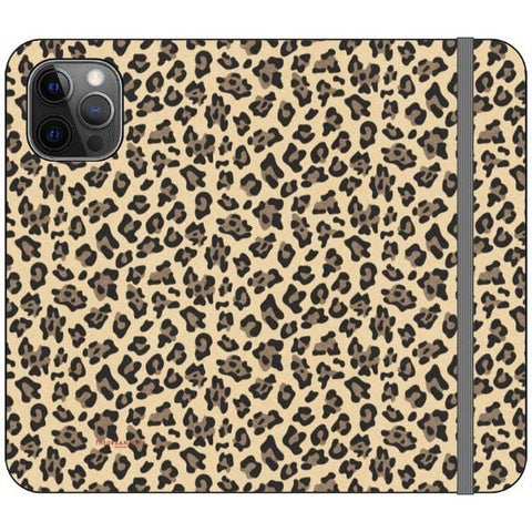 iPhone 12 Pro Animal Print Leopard Wallet Phone Case - The Urban Flair