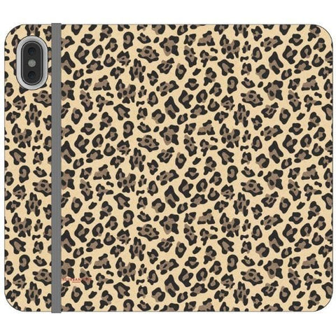 iPhone XS Max Animal Print Leopard Wallet Phone Case - The Urban Flair