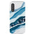 Galaxy A90 5G Gloss (High Sheen) Baby Blue Abstract Layers Tough Phone Case - The Urban Flair