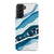 Galaxy S21 Plus Satin (Semi-Matte) Baby Blue Abstract Layers Tough Phone Case - The Urban Flair
