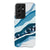 Baby Blue Abstract Layers Tough Phone Case Galaxy S21 Ultra Gloss [High Sheen] exclusively offered by The Urban Flair