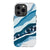 iPhone 13 Pro Satin (Semi-Matte) Baby Blue Abstract Layers Tough Phone Case - The Urban Flair