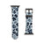 Baby Blue Leopard Print Apple Watch Band For Women Faux Vegan Leather iWatch Straps With Cheetah Design 38 40 41 42 44 45 All Series
