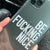 Be Fucking Nice Clear Phone Case iPhone 7/8/SE 2020 Black by The Urban Flair (Customer Feat)
