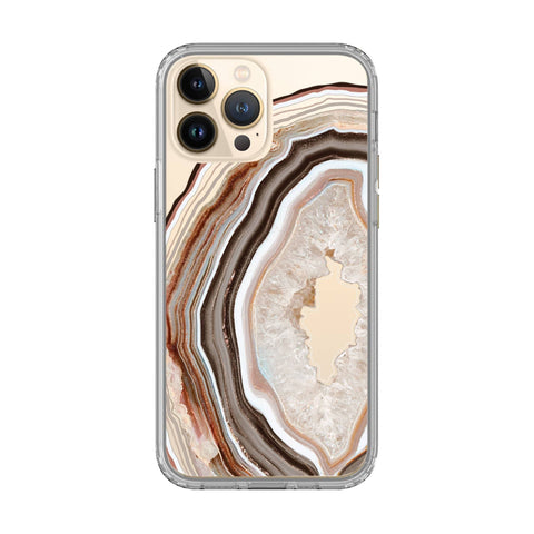 Nude Geode Slice Case For iPhone 13 12 Mini 11 Pro Max XR XS 7 8 Plus SE 2020 Galaxy S21 Ultra Fe Cover With Boho Agate Design Feat