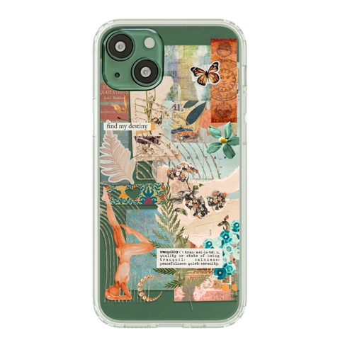 Best Collage Design Clear Phone Cases For Your Alpine Green iPhone 13 Mini, 13, 13 Pro & 13 Pro Max