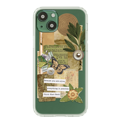 Best Collage Design Clear Phone Cases For Your Alpine Green iPhone 13 Mini, 13, 13 Pro & 13 Pro Max