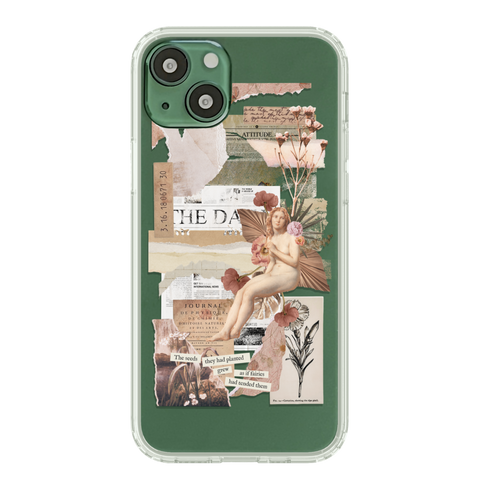 Best Collage Design Clear Phone Cases For Your Alpine Green iPhone 13 Mini, 13, 13 Pro & 13 Pro Max