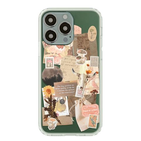 Best Collage Design Clear Phone Cases For Your Alpine Green iPhone 13 Mini, 13, 13 Pro & 13 Pro Max