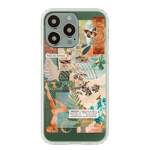 Best Collage Design Clear Phone Cases For Your Alpine Green iPhone 13 Mini, 13, 13 Pro & 13 Pro Max