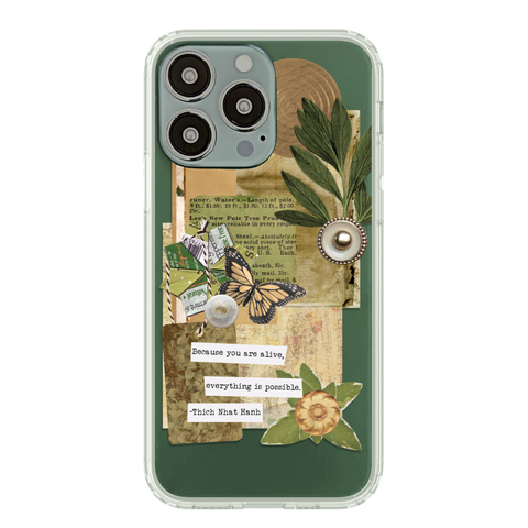 Best Collage Design Clear Phone Cases For Your Alpine Green iPhone 13 Mini, 13, 13 Pro & 13 Pro Max