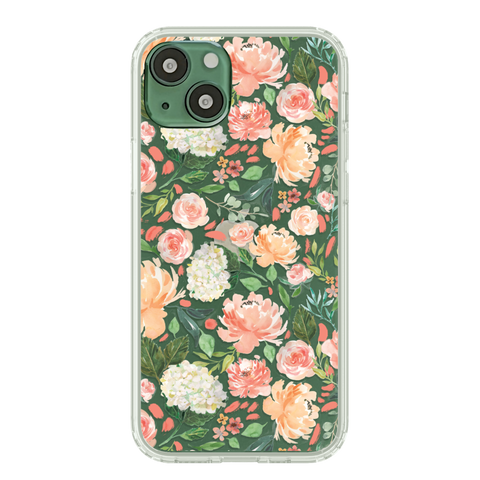 Best Floral Design Clear Phone Cases For Your Alpine Green iPhone 13 Mini, 13, 13 Pro & 13 Pro Max