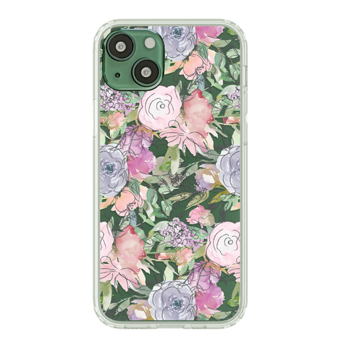 Best Floral Design Clear Phone Cases For Your Alpine Green iPhone 13 Mini, 13, 13 Pro & 13 Pro Max