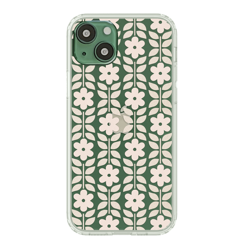 Best Floral Design Clear Phone Cases For Your Alpine Green iPhone 13 Mini, 13, 13 Pro & 13 Pro Max