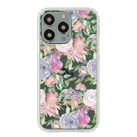 Best Floral Design Clear Phone Cases For Your Alpine Green iPhone 13 Mini, 13, 13 Pro & 13 Pro Max