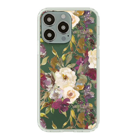 Best Floral Design Clear Phone Cases For Your Alpine Green iPhone 13 Mini, 13, 13 Pro & 13 Pro Max