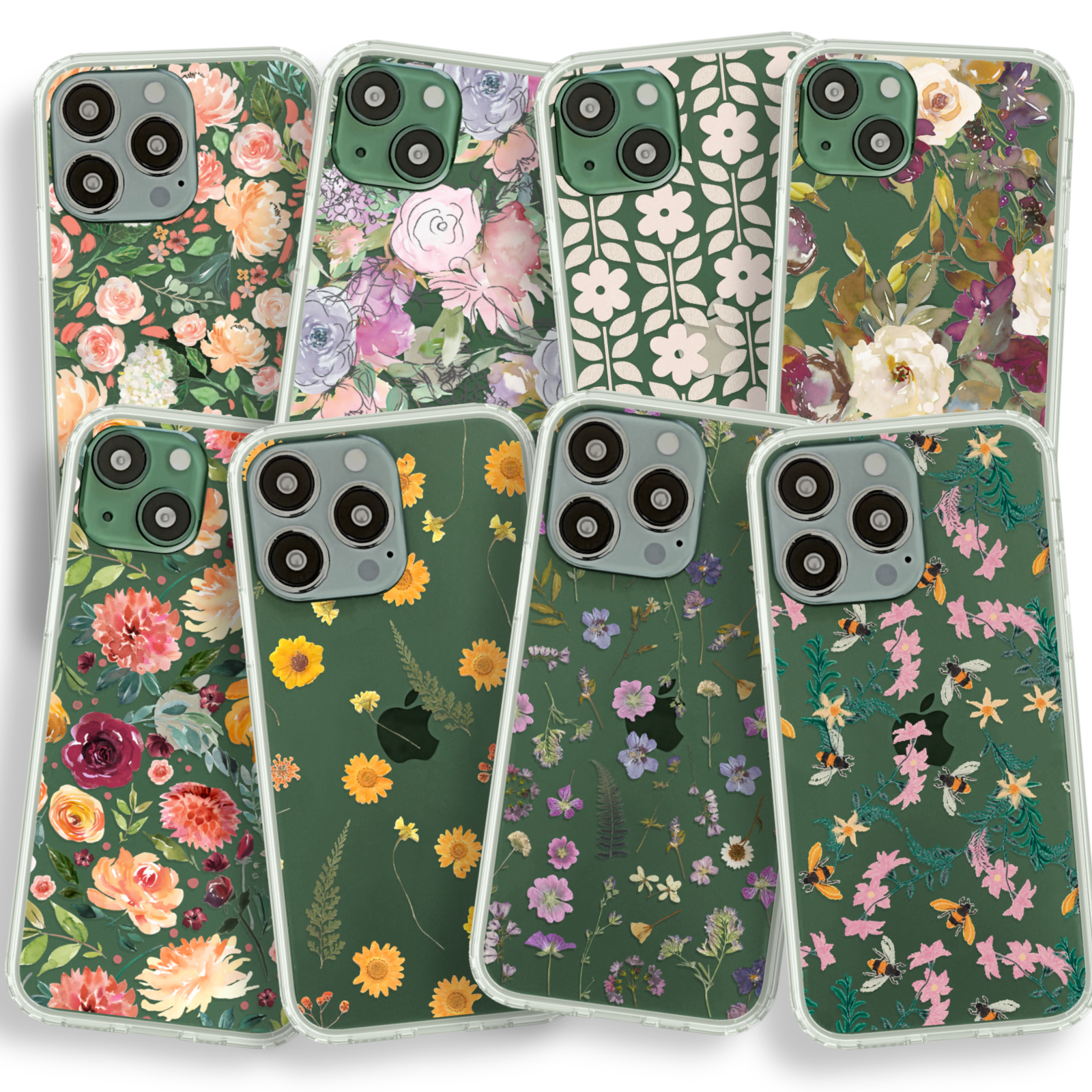 Best Floral Design Clear Phone Cases For Your Alpine Green iPhone 13 Mini, 13, 13 Pro & 13 Pro Max Best Floral Design Clear Phone Cases For Your Alpine Green iPhone 13 Mini, 13, 13 Pro & 13 Pro Max