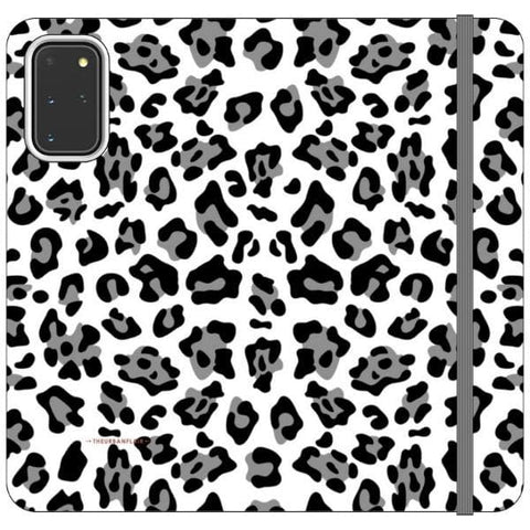 Galaxy S20 Plus Black and White Animal Print Wallet Phone Case - The Urban Flair