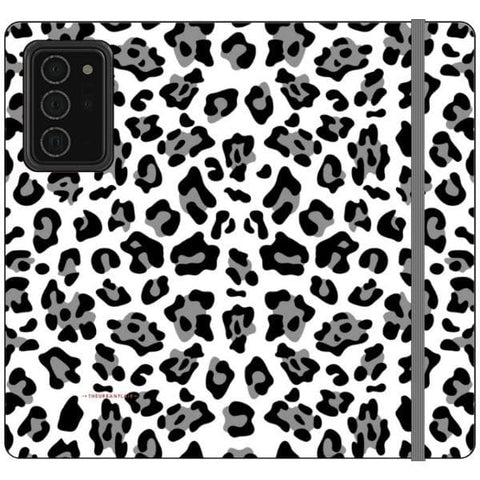 Note 20 Ultra Black and White Animal Print Wallet Phone Case - The Urban Flair