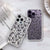 Black Purple Glitch Skeletons Clear Phone Case For iPhone 14 Pro Max 13 Mini 12 XR 7 8 Plus SE 2022 With Aesthetic Halloween Design Feat