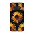 Galaxy S10e Satin (Semi-Matte) Black Sunflower Tough Phone Case - The Urban Flair