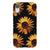 iPhone XR Satin (Semi-Matte) Black Sunflower Tough Phone Case - The Urban Flair