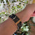 Shop The Black White Zodiac Apple Watch Band Exclusively at The Urban Flair - Trendy Faux/Vegan Leather iWatch Straps - Affordable Replacements Bands For Women