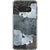 Galaxy S10e Blue Abstract Shapes Clear Phone Case - The Urban Flair