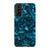 Galaxy S21 Plus Satin (Semi-Matte) Blue Tortoise Shell Print Tough Phone Case - The Urban Flair