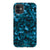iPhone 11 Satin (Semi-Matte) Blue Tortoise Shell Print Tough Phone Case - The Urban Flair