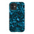 iPhone 12 Mini Gloss (High Sheen) Blue Tortoise Shell Print Tough Phone Case - The Urban Flair