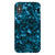 iPhone X/XS Satin (Semi-Matte) Blue Tortoise Shell Print Tough Phone Case - The Urban Flair