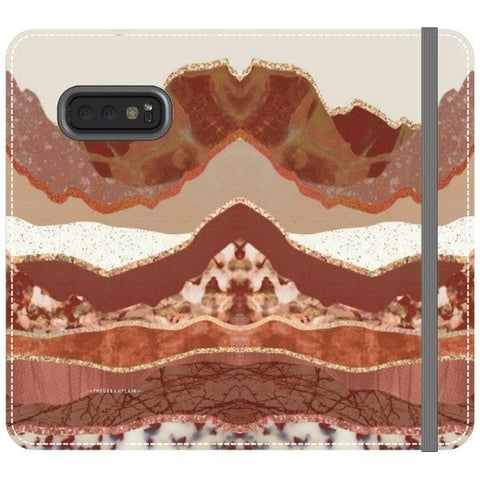 Galaxy S10e Boho Brick Layers Wallet Phone Case - The Urban Flair