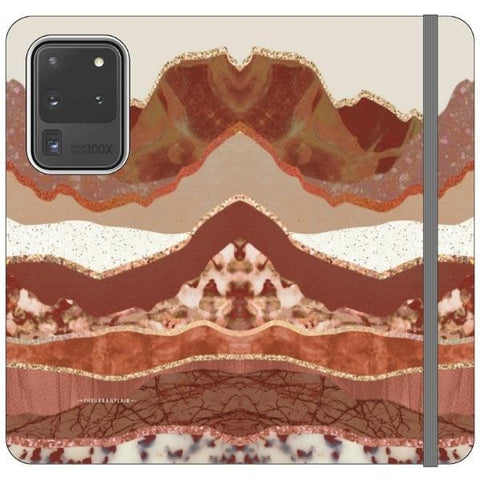 Galaxy S20 Ultra Boho Brick Layers Wallet Phone Case - The Urban Flair