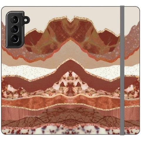 Galaxy S21 Plus Boho Brick Layers Wallet Phone Case - The Urban Flair