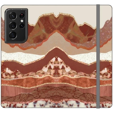 Galaxy S21 Ultra Boho Brick Layers Wallet Phone Case - The Urban Flair