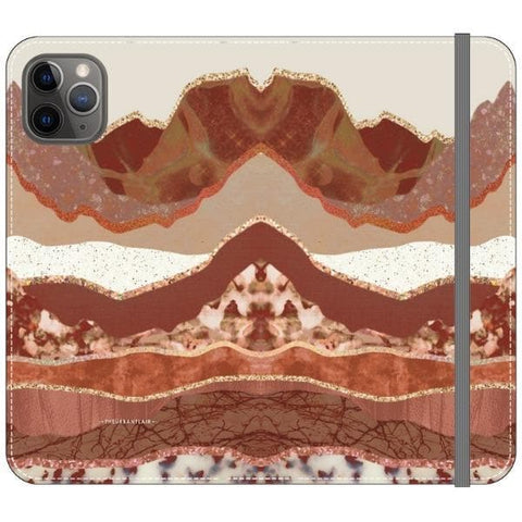 iPhone 11 Pro Max Boho Brick Layers Wallet Phone Case - The Urban Flair