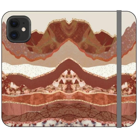 iPhone 12 Mini Boho Brick Layers Wallet Phone Case - The Urban Flair
