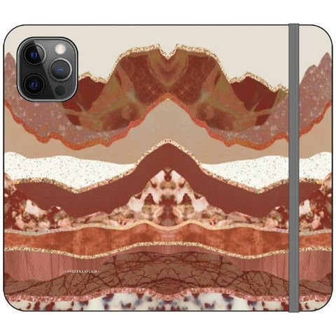 iPhone 12 Pro Boho Brick Layers Wallet Phone Case - The Urban Flair