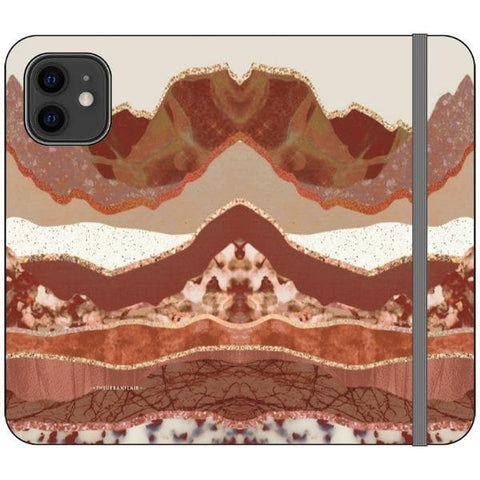 iPhone 12 Boho Brick Layers Wallet Phone Case - The Urban Flair