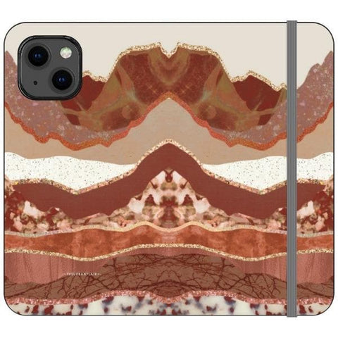 iPhone 13 Boho Brick Layers Wallet Phone Case - The Urban Flair