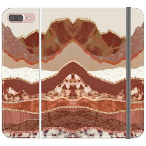 iPhone 7 Plus/8 Plus Boho Brick Layers Wallet Phone Case - The Urban Flair