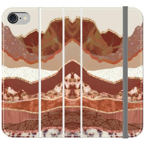 iPhone 7/8/SE 2020 Boho Brick Layers Wallet Phone Case - The Urban Flair