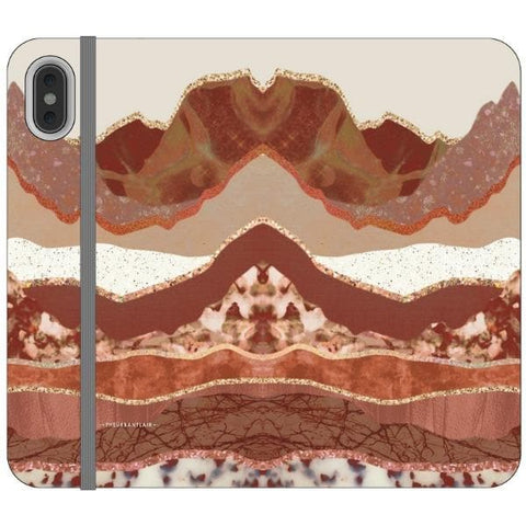 iPhone XS Max Boho Brick Layers Wallet Phone Case - The Urban Flair