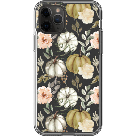 Boho Fall Pumpkins Clear Phone Case