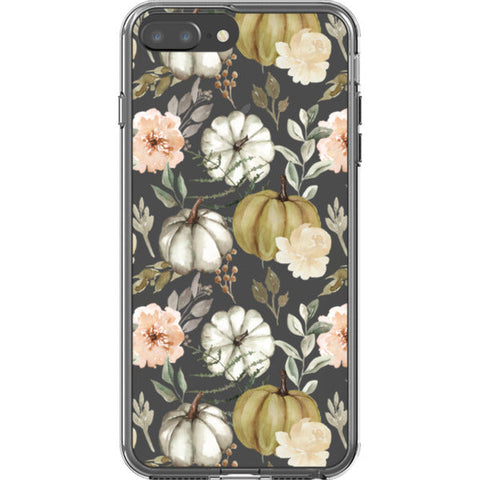 Boho Fall Pumpkins Clear Phone Case