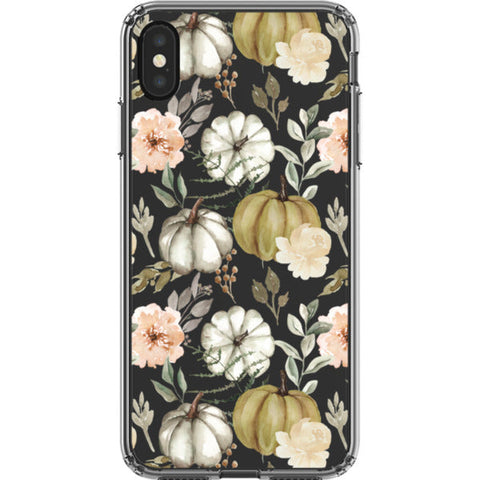 Boho Fall Pumpkins Clear Phone Case
