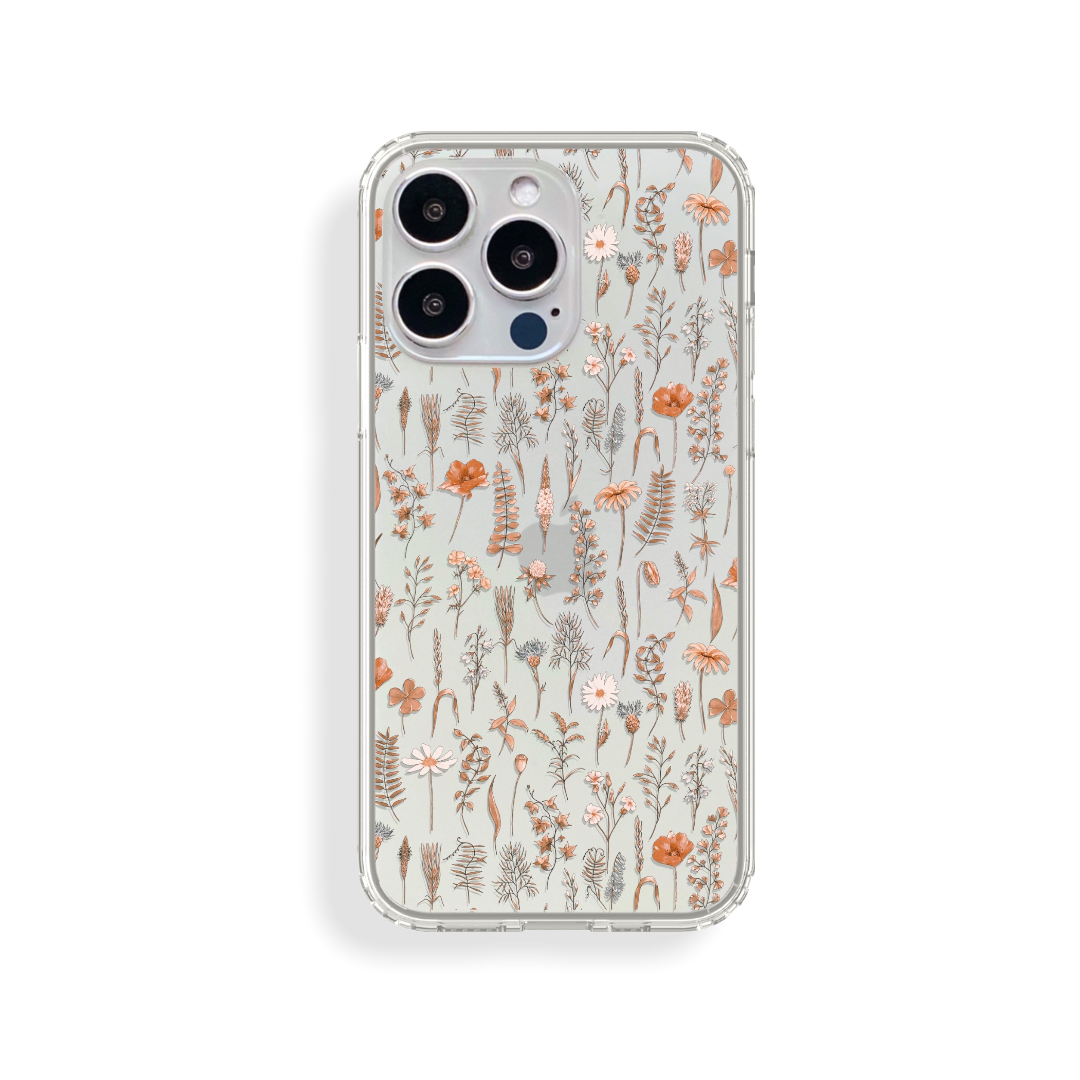 Boho Fall Wild Flower Clear Phone Case for Apple iPhone 15 (& more!)– The Urban Flair Boho Fall Wild Flower Clear Phone Case for Apple iPhone 15 (& more!)– The Urban Flair