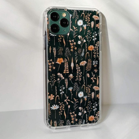 Boho Fall Wild Flower Clear Phone Case iPhone 12 Pro Max by The Urban Flair (Feat)